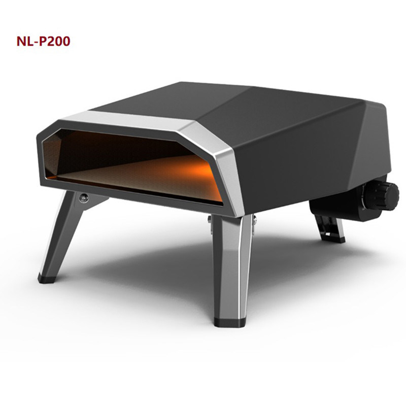 NO App-Controlled Portable Stainless Steel Gas Pizza Oven for Outdoor Picnic and Baking