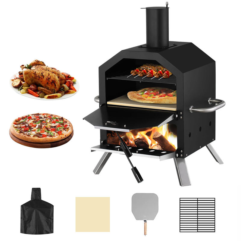 Grill Your Way to Perfection with Our Custom Logo 12" Camping Outdoor Baking Peel Stone